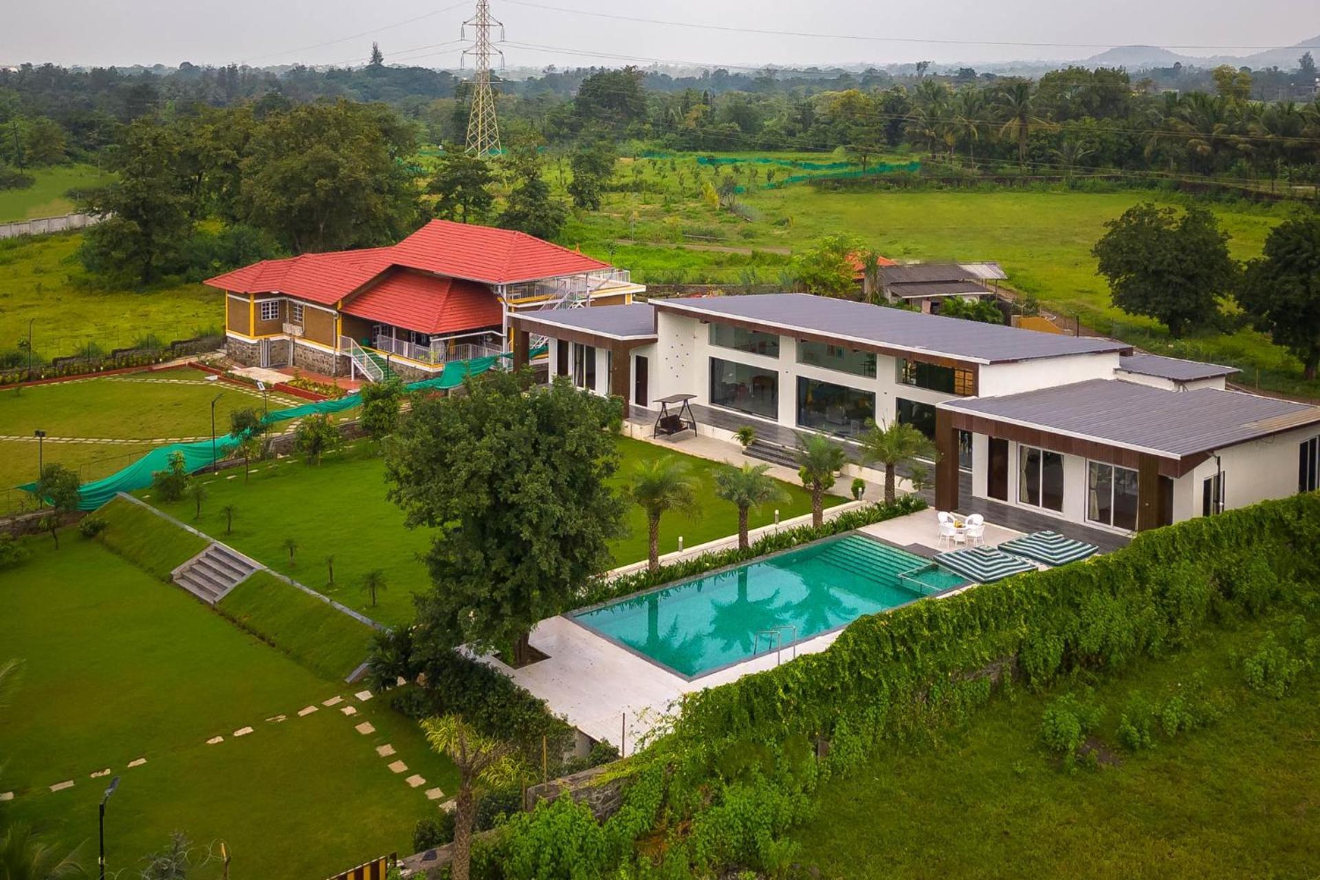 Natures Odyssey By Stayvista - Amidst Lush Greenery With Outdoor Pool And Indoor Activities Chinchavli Zewnętrze zdjęcie